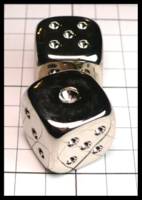 Dice : Dice - Metal Dice - Eastern Style Dice with Unpainted Pips - JA Collection Apr 2024